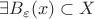 $\exists B_{\varepsilon}(x) \subset X$