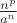 $\frac{n^p}{a^n}$