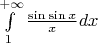 $\int\limits_{1}^{+\infty}\frac{\sin\sin x}{x}dx$