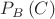 $\[{P_B}\left( C \right)\]$