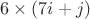 $6\times (7i+j)$