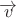 $\overrightarrow v$