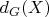$d_G(X)$