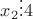 $x_2\vdots 4