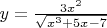 $ y=\frac {3x^2} {\sqrt {x^3+5x-7}}$