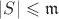 $|S|\leqslant\mathfrak m$