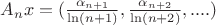 $A_{n}x=(\frac{\alpha_{n+1}}{\ln(n+1)},\frac{\alpha_{n+2}}{\ln(n+2)},....)$