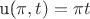 u(\pi ,t)=\pi t