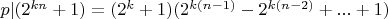 $p|(2^{kn}+1)=(2^k+1)(2^{k(n-1)}-2^{k(n-2)}+...+1)$