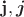 $\mathbf{j},\boldsymbol{j}$