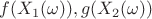 $f(X_1(\omega)),g(X_2(\omega))$