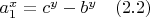 $a_1^x=c^y-b^y \quad (2.2)$