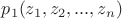 $p_1(z_1,z_2,...,z_n)$