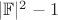 $|\mathbb{F}|^2-1$