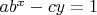 $ab^x-cy=1$