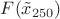 $F(\tilde{x}_{250})$