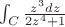 $\int_{C}{\frac{z^3 dz} {2{z^4}+1}}$