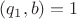 $(q_1,b)=1$