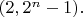 $(2,2^{n}-1).$