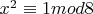 $ x^2\equiv 1 mod{8}$