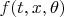 $f(t,x,\theta)$