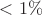 $<1\%$