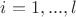 $i=1,...,l$