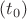 $(t_0)$