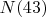 $N(43)$