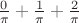 $\frac 0\pi+\frac 1\pi +\frac 2\pi$