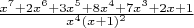 $\frac{x^7+2x^6+3x^5+8x^4+7x^3+2x+1}{x^4(x+1)^2}$