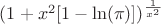 $(1 +x^2 [1- \ln(\pi)])^{\frac{1}{x^2}}$