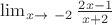 \lim_{x\to\ -2}{\frac {2x-1} {x+2}}