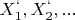 $X^{`}_{1},X^{`}_{2},...$
