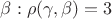 $\beta: \rho(\gamma,\beta) = 3$