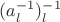 $(a_l^{-1})_l^{-1}$