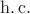 $\mathrm{h.\,c.}$