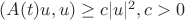 $(A(t)u,u) \ge c |u|^2, c > 0$
