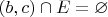 $(b,c)\cap E=\varnothing$
