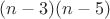 $ (n-3)(n-5)$
