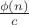 $\frac{\phi(n)}c$