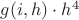 $g(i, h) \cdot h^4$