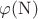 $\varphi(\mathrm N)$