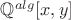 ${\mathbb{Q}}^{alg}[x,y]$