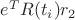 $e^T R(t_i) r_2$
