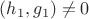 $ (h_{1}, g_{1}) \ne 0$