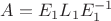 $A = E_1L_1E_1^{-1}$ $A = E_1L_1E_1^{-1}$