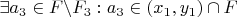 $\exists a_3 \in F \backslash F_3 : a_3 \in (x_1, y_1) \cap F$