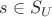 $s\in S_U$