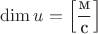 $\dim u = \left[\dfrac{\text{м}}{\text{с}}\right]$